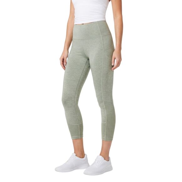 C&C California Pants - C&C California Heathered Green High-Rise Leggings with Side Pockets Size L